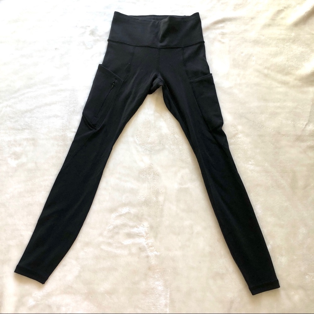 Athleta Black Leggings with Pockets Size XXS